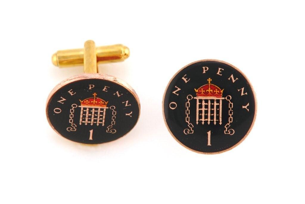 Painted Coin Cufflinks