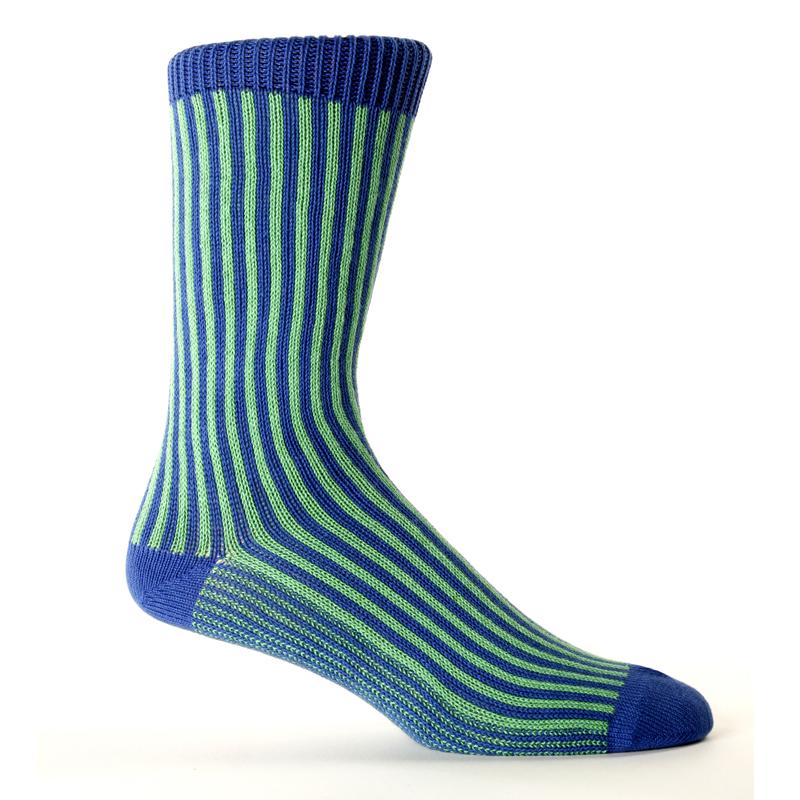 Fancy Vertical Stripe Sock