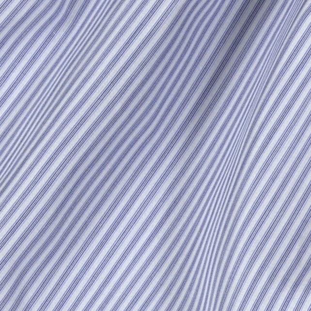 Blue/White Striped Cotton 120's Boxers