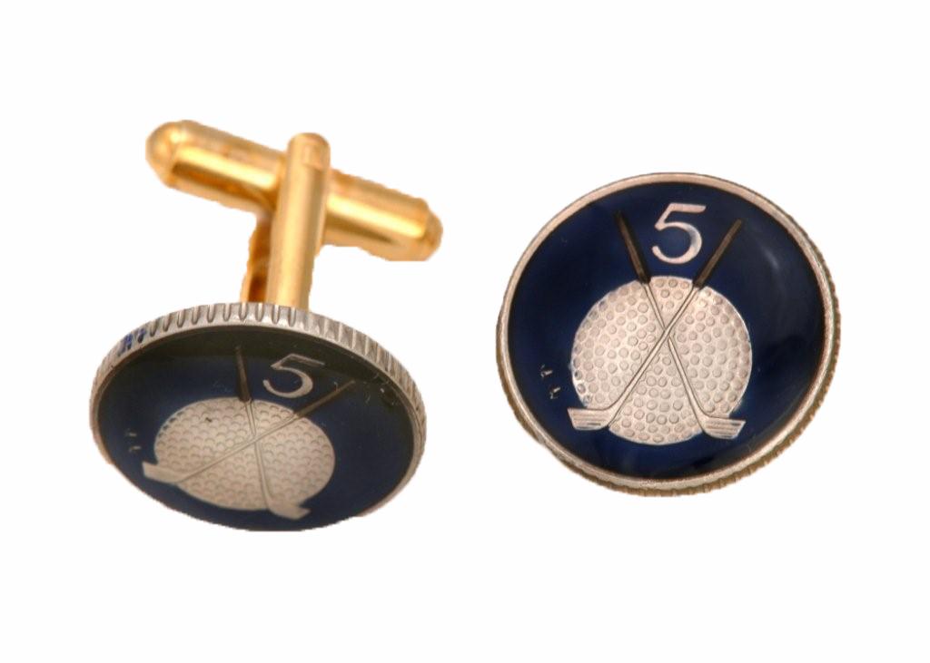 Painted Coin Cufflinks
