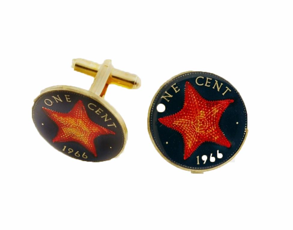 Painted Coin Cufflinks