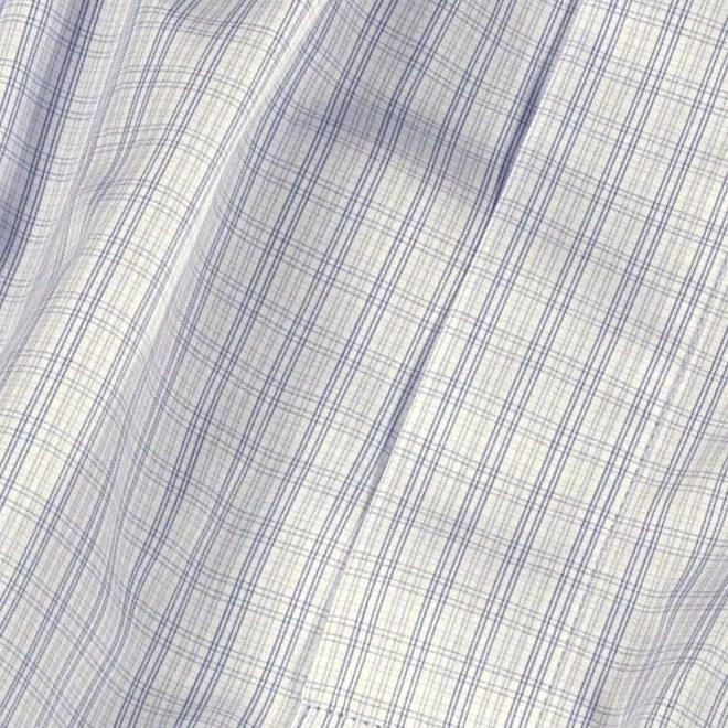 Blue Check Cotton 120's Boxers