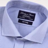Blue Micro Gingham Shirt