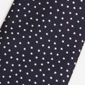 Dark Blue with Scattered White Dots Tie